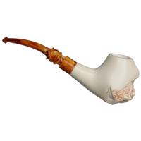 AKB Meerschaum Partially Rusticated Freehand (with Case)