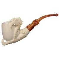 AKB Meerschaum Carved Claw Holding Egg (with Case)