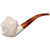 AKB Meerschaum Carved Lion (with Case)