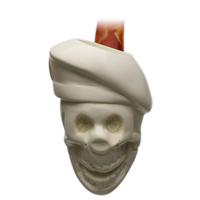 AKB Meerschaum Carved Skull with Beret (with Case)