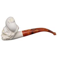 AKB Meerschaum Carved Pirate Skull (with Case)