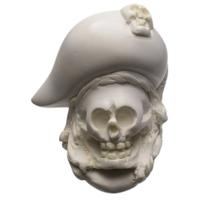 AKB Meerschaum Carved Pirate Skull (with Case)