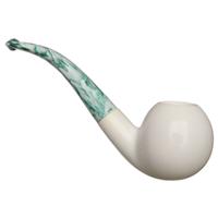 AKB Meerschaum Smooth Bent Apple Churchwarden (with Case)
