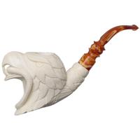 AKB Meerschaum Carved Eagle Eating Snake (I. Baglan) (with Case)