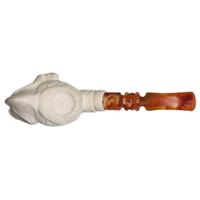 AKB Meerschaum Carved Eagle Eating Snake (I. Baglan) (with Case)