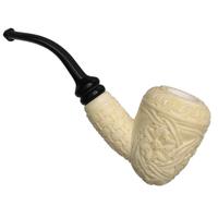 AKB Meerschaum Carved Floral Acorn (Mcinar) (with Case)