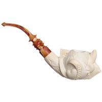 AKB Meerschaum Carved Dragon Claw Holding Turtle (I. Baglan) (with Case)