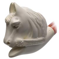 AKB Meerschaum Carved Horse (with Case)
