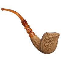 AKB Meerschaum Carved Floral Freehand (with Case)
