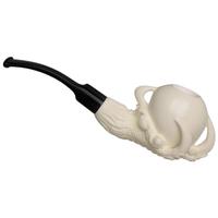 AKB Meerschaum Carved Dragon Claw Holding Egg (with Case)