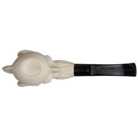 AKB Meerschaum Carved Dragon Claw Holding Egg (with Case)