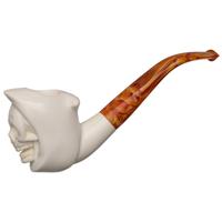 AKB Meerschaum Carved Grim Reaper (with Case)