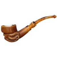 AKB Meerschaum Carved Davy Jones Skull (with Case)
