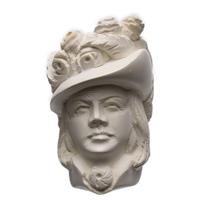 AKB Meerschaum Carved Woman in Hat (with Case)