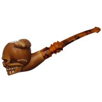 AKB Meerschaum Carved Skull (with Case)