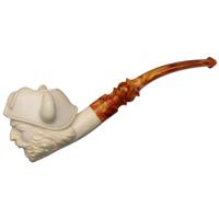 AKB Meerschaum Carved Viking (with Case)