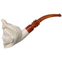 AKB Meerschaum Carved King Tut (with Case)