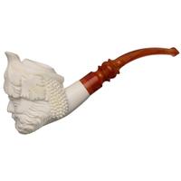 AKB Meerschaum Carved Laughing Bacchus (with Case)