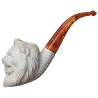 AKB Meerschaum Carved Lion (with Case)