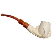 AKB Meerschaum Carved Dragon Claw Holding Egg (with Case)