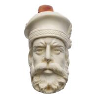 AKB Meerschaum Carved Bearded Man (with Case)