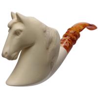 AKB Meerschaum Carved Horse (Ali) (with Case)