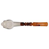 AKB Meerschaum Carved Skull (Ali) (with Case)