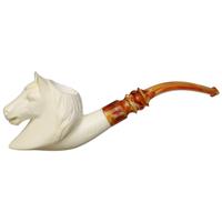 AKB Meerschaum Carved Horse (Ali) (with Case)