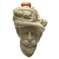 AKB Meerschaum Carved Bearded Man (with Case)