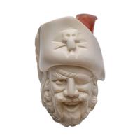 AKB Meerschaum Carved Pirate (with Case)