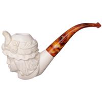 AKB Meerschaum Carved Woman with Hat (with Case)