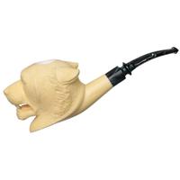 AKB Meerschaum Carved Wolf (Kenan) (with Case)