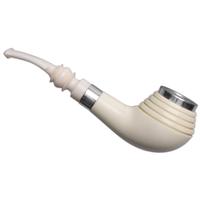 AKB Meerschaum Smooth Rhodesian with Silver (Tekin) (with Case)