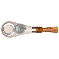 AKB Meerschaum Smooth Horn with Silver Cap (Tekin) (with Case)