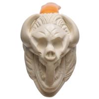AKB Meerschaum Carved Devil Skull (with Case)