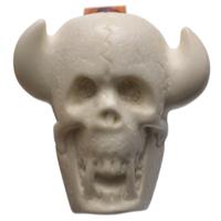 AKB Meerschaum Carved Devil Skull (with Case)