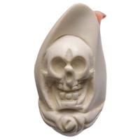 AKB Meerschaum Carved Grim Reaper (with Case)
