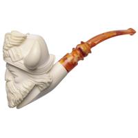 AKB Meerschaum Carved Viking (with Case)