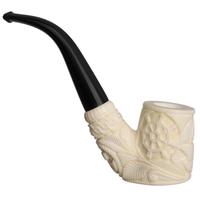 AKB Meerschaum Carved Nautical Bent Billiard Sitter (H. Ege) (with Case)