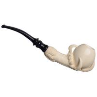 AKB Meerschaum Carved Dragon Claw Holding Egg (with Case)