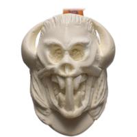 AKB Meerschaum Carved Skull with Horns (with Case)