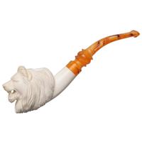 AKB Meerschaum Carved Lion (with Case)