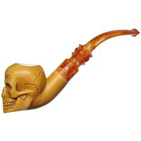 AKB Meerschaum Carved Skull (with Case)