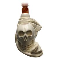 AKB Meerschaum Carved Skull and Octopus (I. Baglan) (with Case)