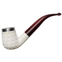 AKB Meerschaum Lattice Bent Billiard with Silver (with Case)