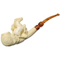 AKB Meerschaum Carved Horses (with Case)