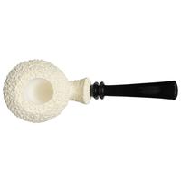 AKB Meerschaum Rusticated Bent Dublin Sitter (with Case)