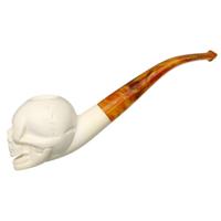 AKB Meerschaum Carved Skull (with Case)