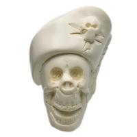 AKB Meerschaum Carved Pirate Skull (with Case)