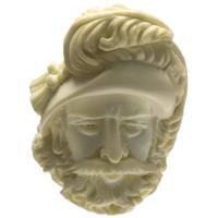 AKB Meerschaum Carved Man with Hat (with Case)